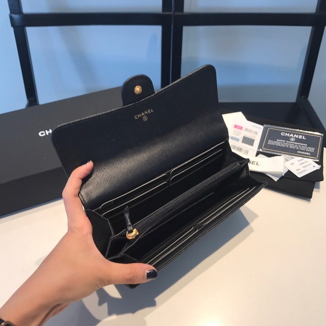 CHANEL FLAP WALLET 31505 black