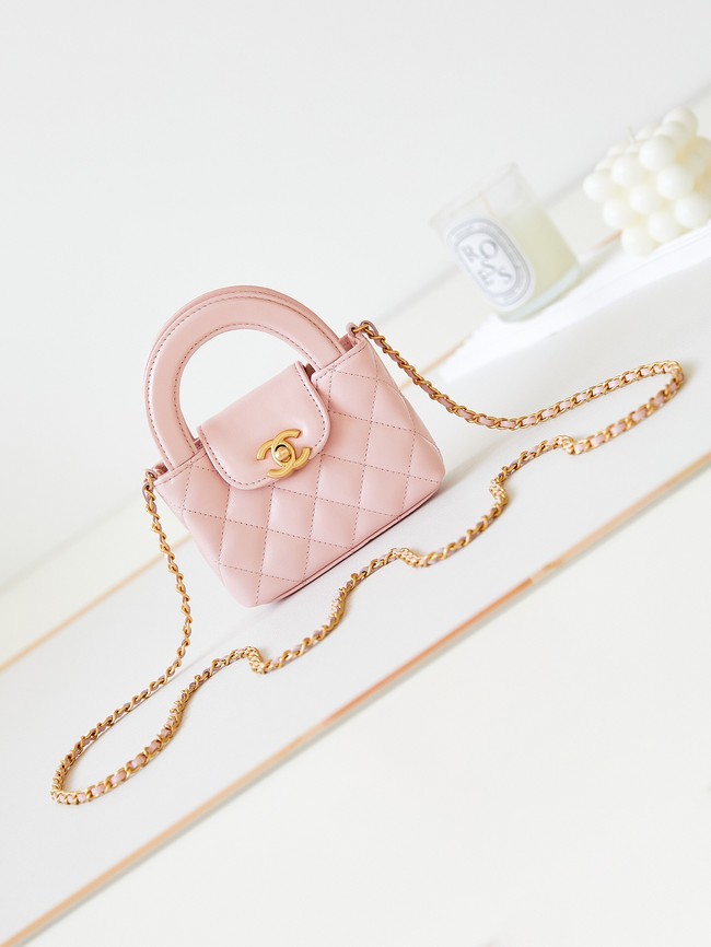 Chanel 23K NANO SHOPPING BAG AS3435 LIGHT PINK