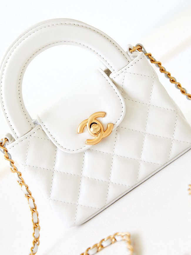 Chanel 23K NANO SHOPPING BAG AS3435 WHITE