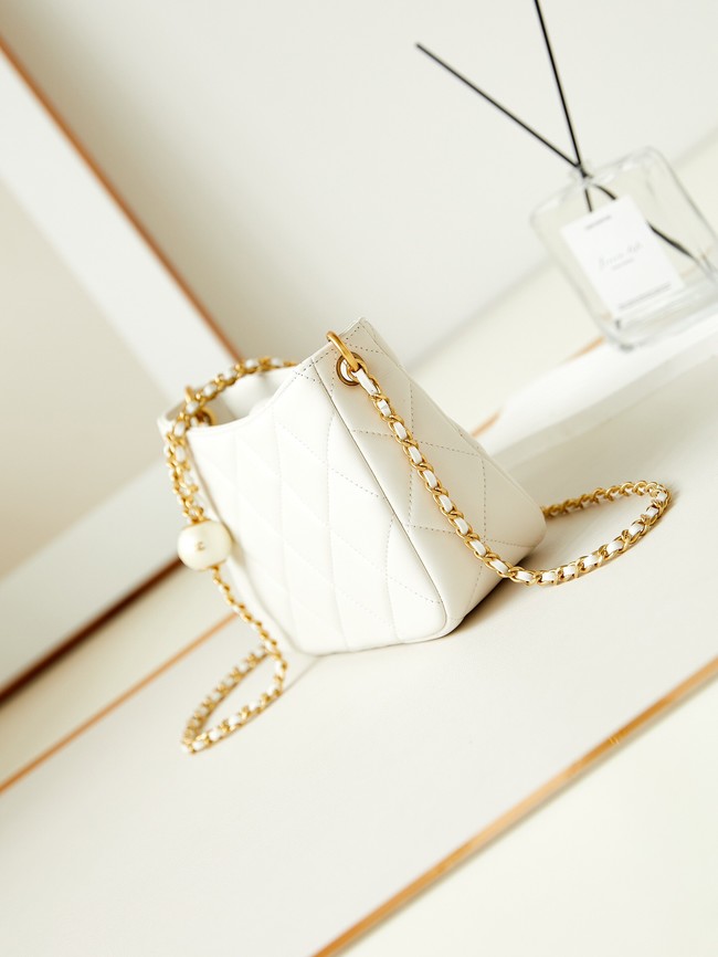 Chanel SMALL MESSENGER BAG AS4859 white