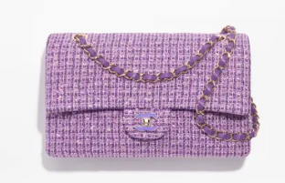 Chanel CLASSIC HANDBAG A01112 Purple