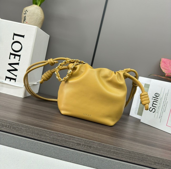 Loewe Mini Napa Lamb Leather Flamenco Purse A914C yellow