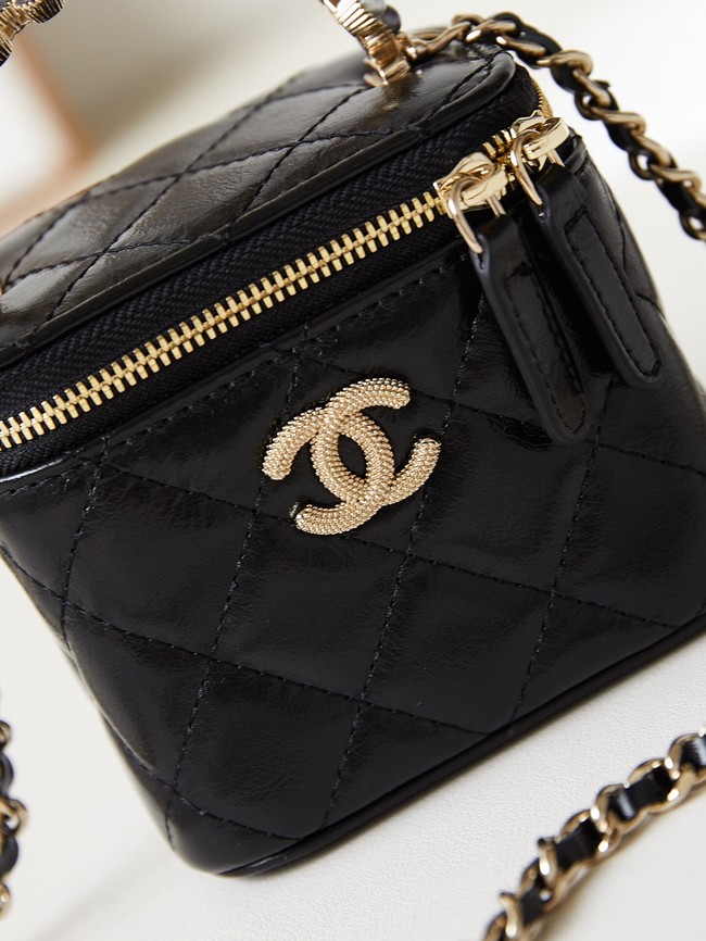 CHANEL NANO CLUTCH WITH CHAIN AS3965 BLACK