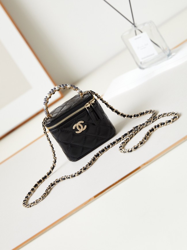 CHANEL NANO CLUTCH WITH CHAIN AS3965 BLACK