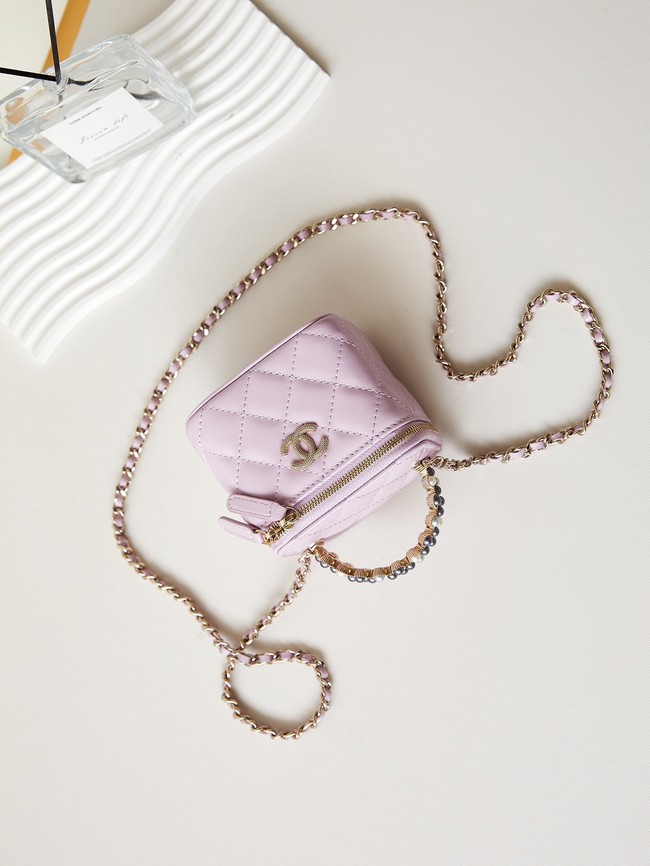 CHANEL NANO CLUTCH WITH CHAIN AS3965 PINK