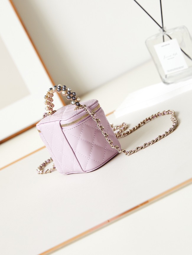 CHANEL NANO CLUTCH WITH CHAIN AS3965 PINK