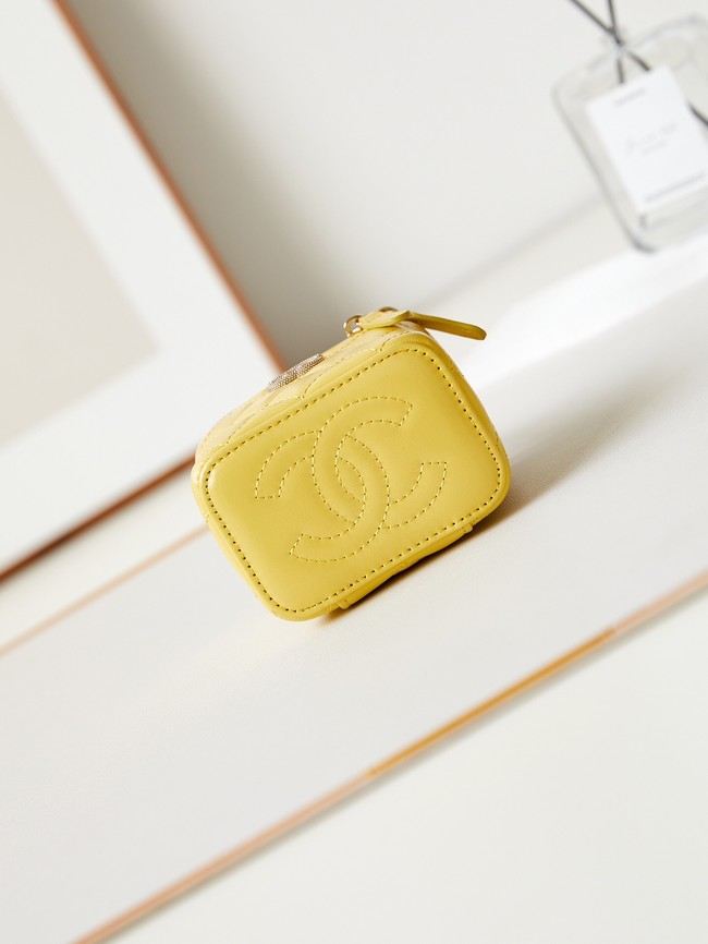 CHANEL NANO CLUTCH WITH CHAIN AS3965 YELLOW