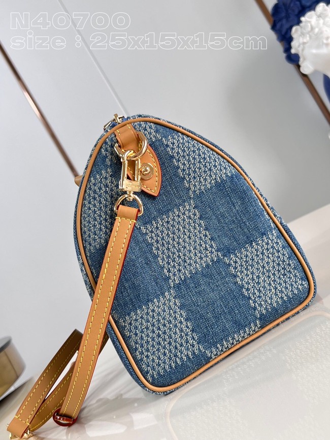 Louis Vuitton Speedy N40700 Denim Blue