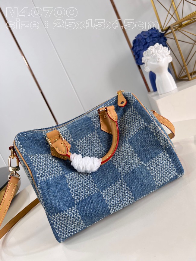 Louis Vuitton Speedy N40700 Denim Blue