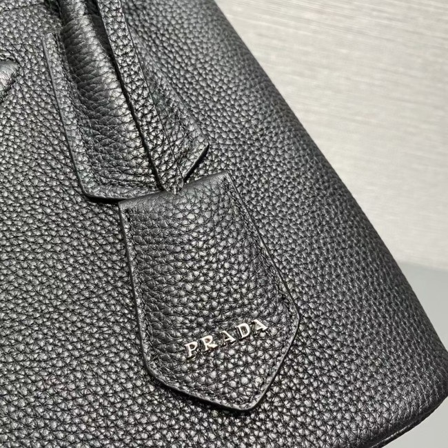 Prada Double leather mini bag 1BG443 black