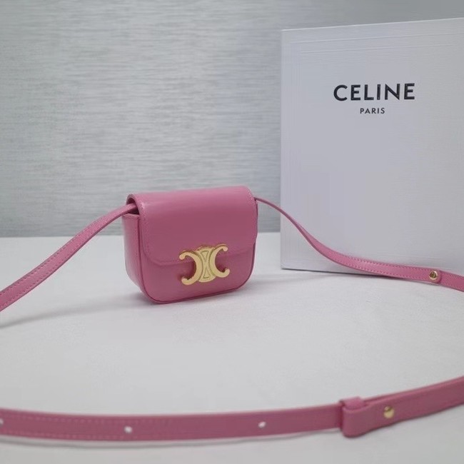 Celine MINI TRIOMPHE IN CALFSKIN 10I512 ROSE