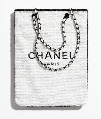 Chanel SHOPPING BAG AS4856 White & Black