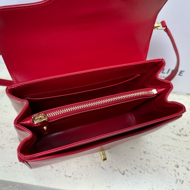 CELINE MINI 16 IN SATINATED CALFSKIN 197983 red