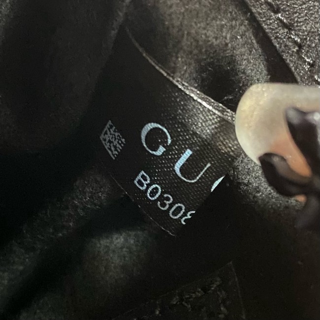 Gucci JACKIE 1961 CRYSTAL GG MINI SHOULDER BAG 675799 black