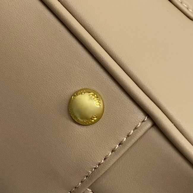 MIU MIU Original Leather Top Handle Bag 5BB148 Apricot