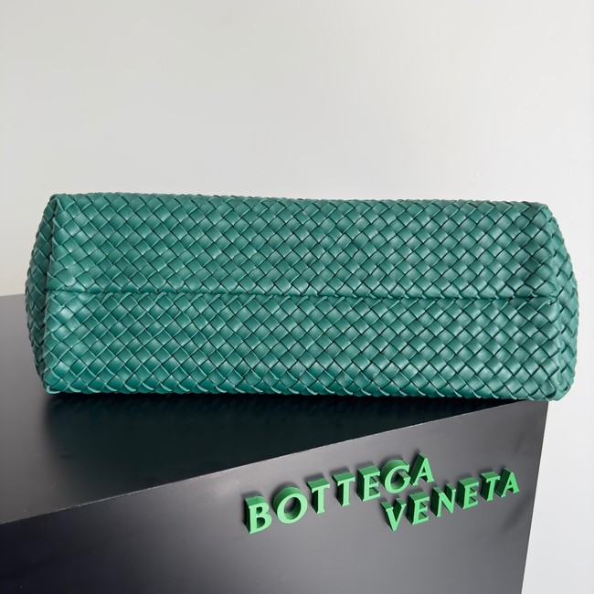 Bottega Veneta Large intreccio leather tote bag 608811 Emerald Green