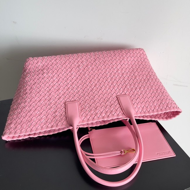 Bottega Veneta Large intreccio leather tote bag 608811 pink