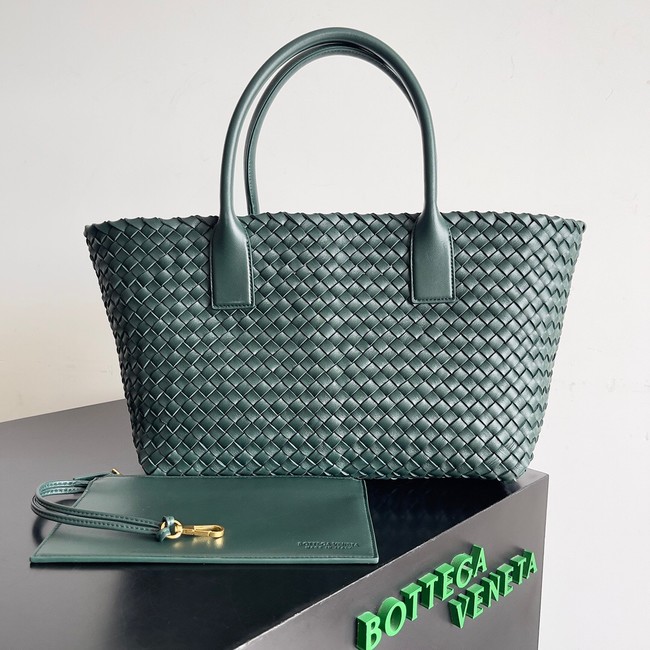 Bottega Veneta Small Cabat 730297 Dark Green