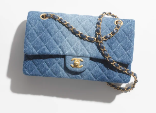 CHANEL CLASSIC 11.12 HANDBAG A01112 Blue