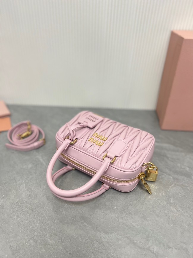 MIU MIU Original Leather Top Handle Bag 5BB123 pink