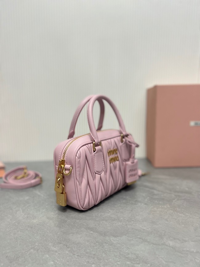 MIU MIU Original Leather Top Handle Bag 5BB123 pink