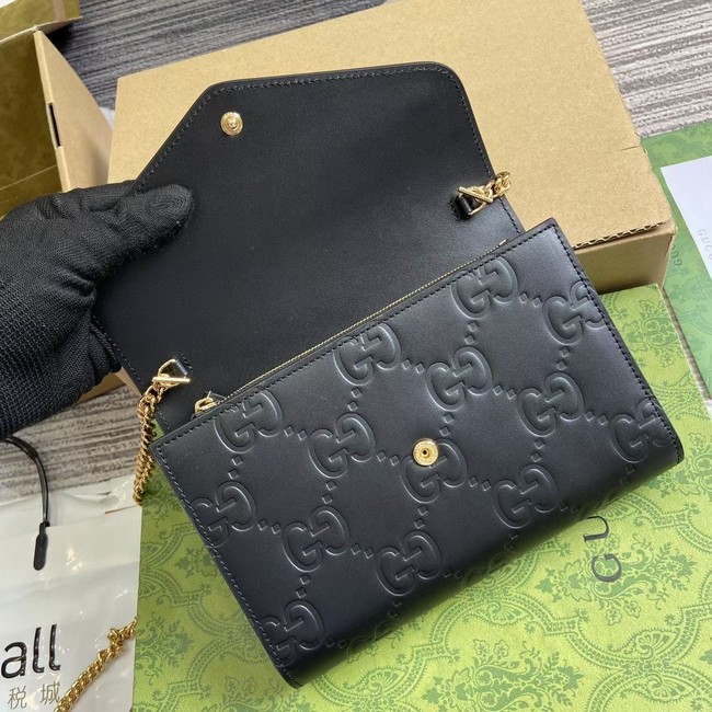 Gucci GG CHAIN WALLET 781555 Black