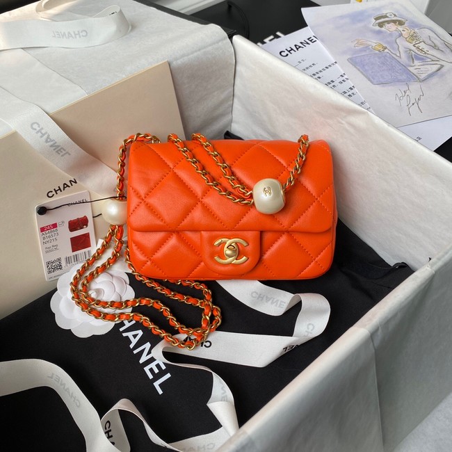 CHANEL MINI FLAP BAG AS4868 ORANGE