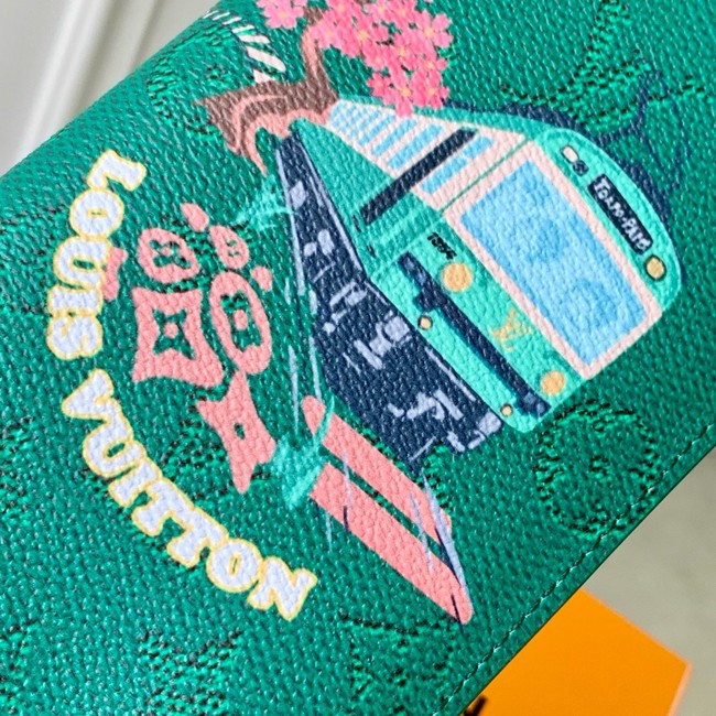 Louis Vuitton Brazza Wallet M25985 green