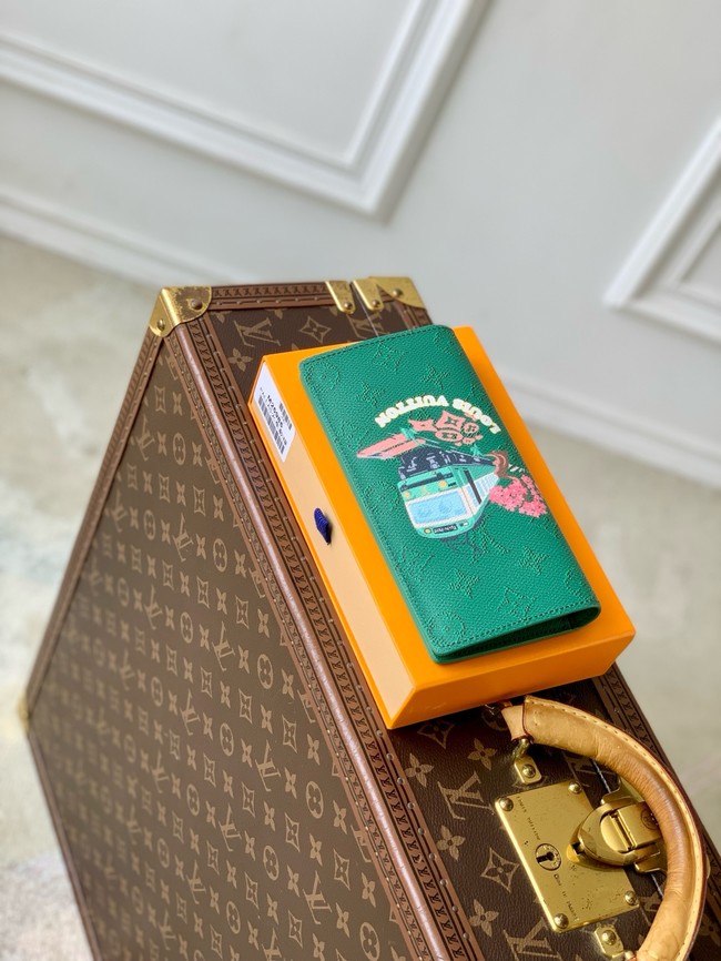 Louis Vuitton Brazza Wallet M25985 green