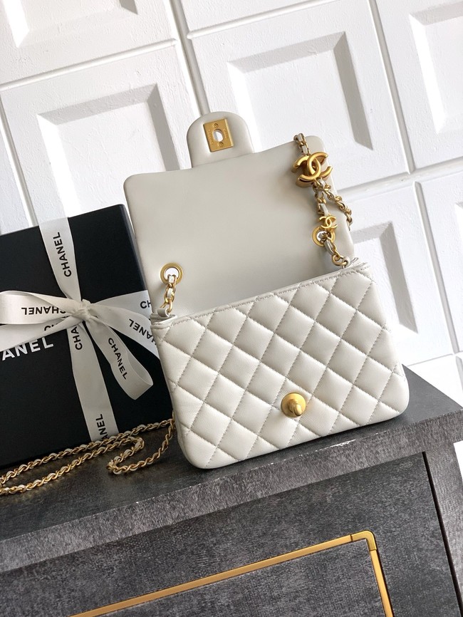 Chanel Mini Flap Bag AS5758 Chalk white