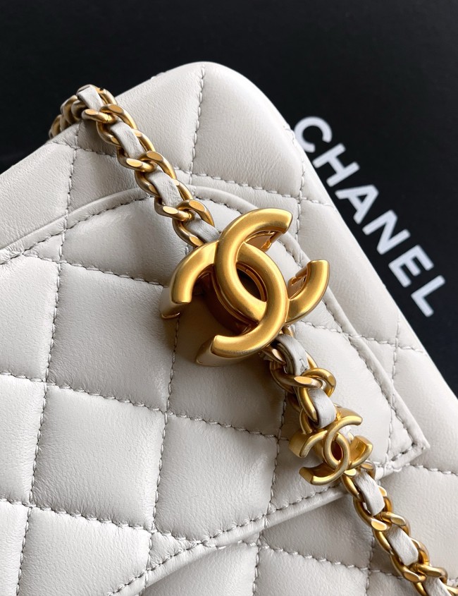 Chanel Mini Flap Bag AS5758 Chalk white