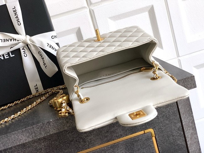 Chanel Mini Flap Bag AS5758 Chalk white