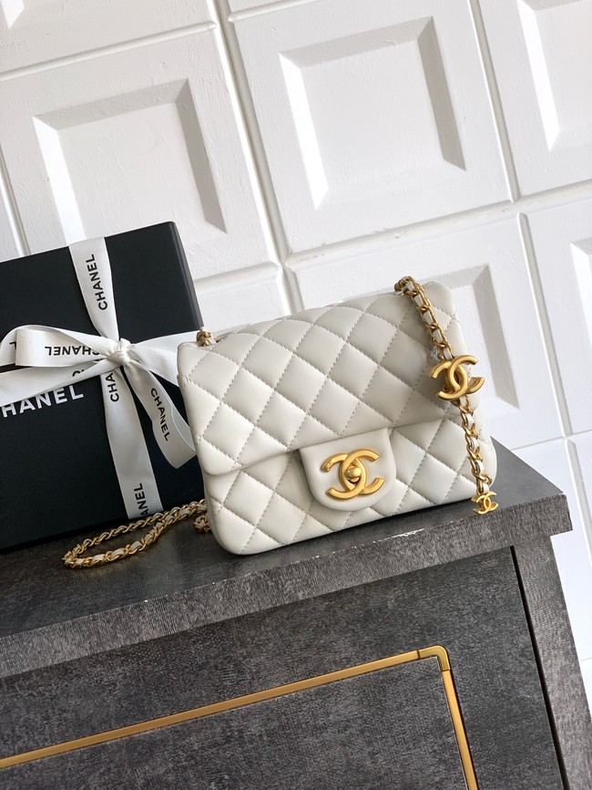 Chanel Mini Flap Bag AS5758 Chalk white