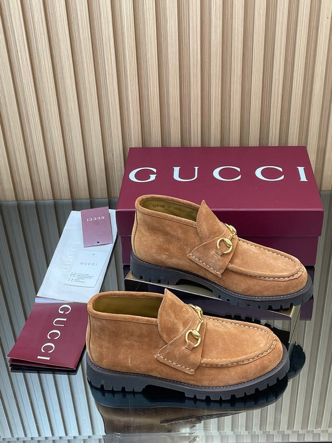 Gucci Womens Horsebit ankle boot 45020-6