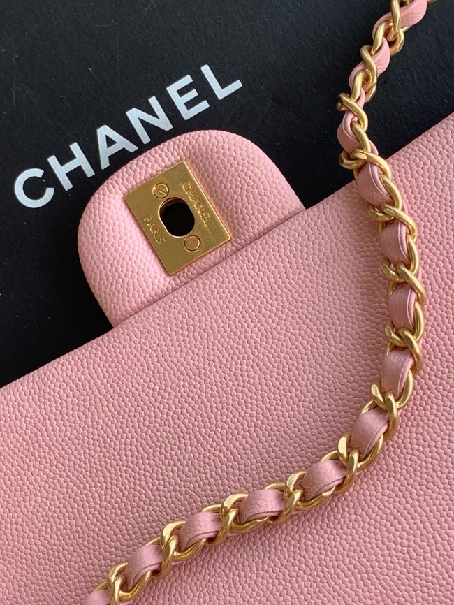 CHANEL Mini Flap Bag with Top Handle AS5701 pink