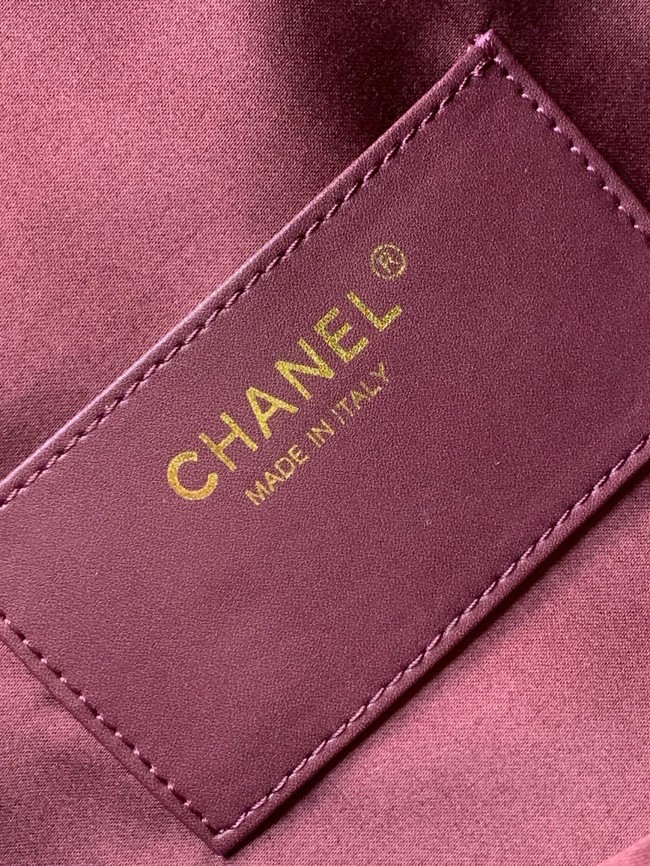 CHANEL 25 Medium Handbag AS5311 burgundy