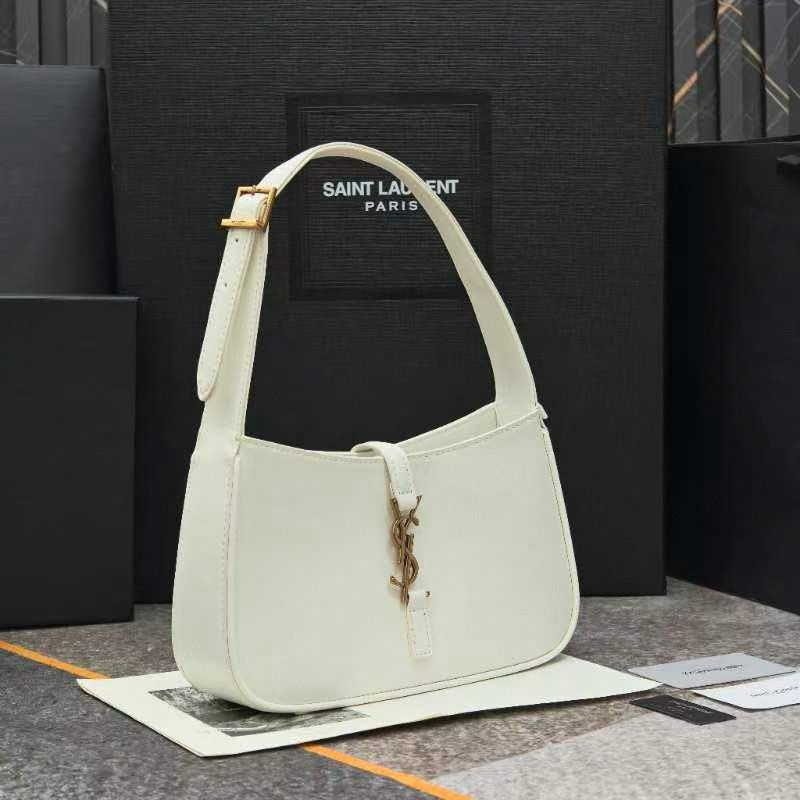 Yves Saint Laurent Original Leather Mini Shoulder Bag LE5A7 White