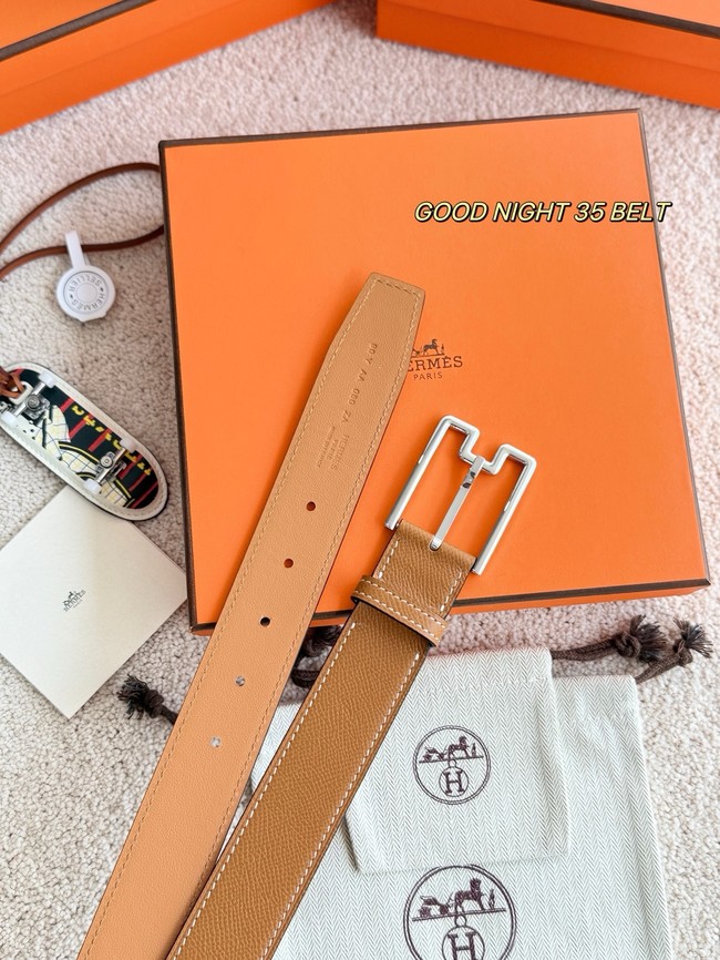 Hermes Epsom calfskin leather belt 66006