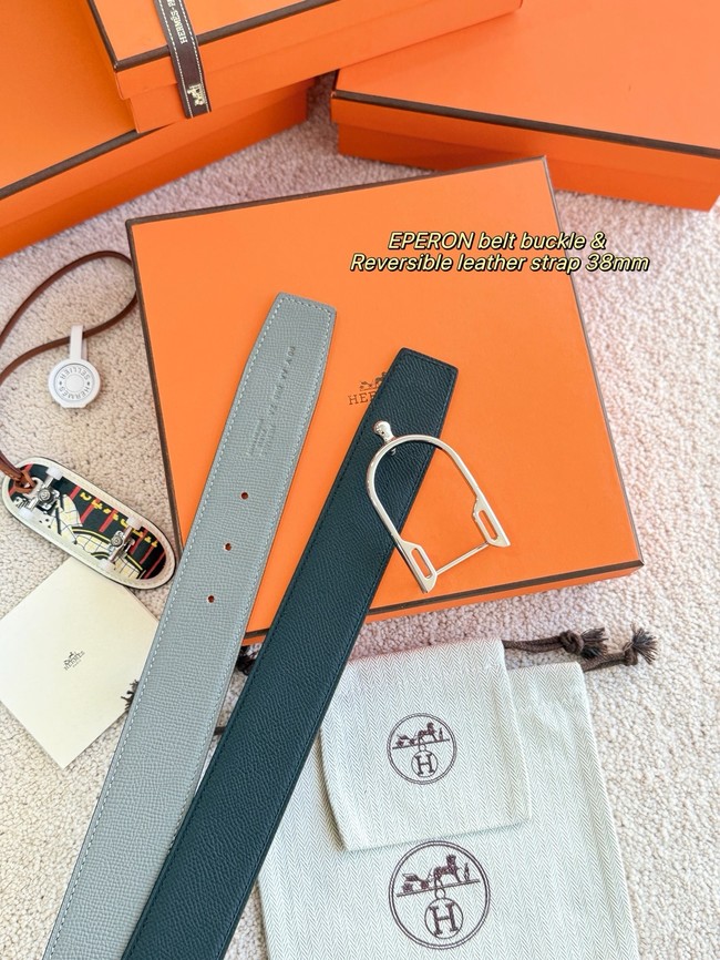 Hermes Epsom calfskin leather belt 66007