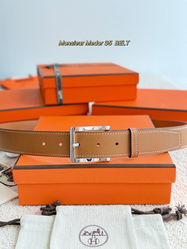 Hermes Epsom calfskin leather belt 66028