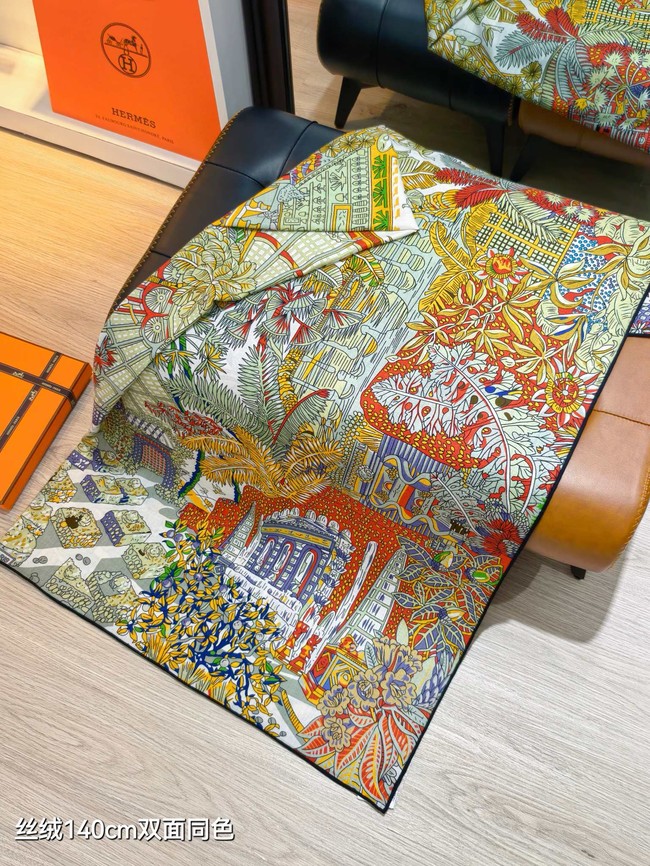 Hermes Shawl Cashmere and Silk KY136