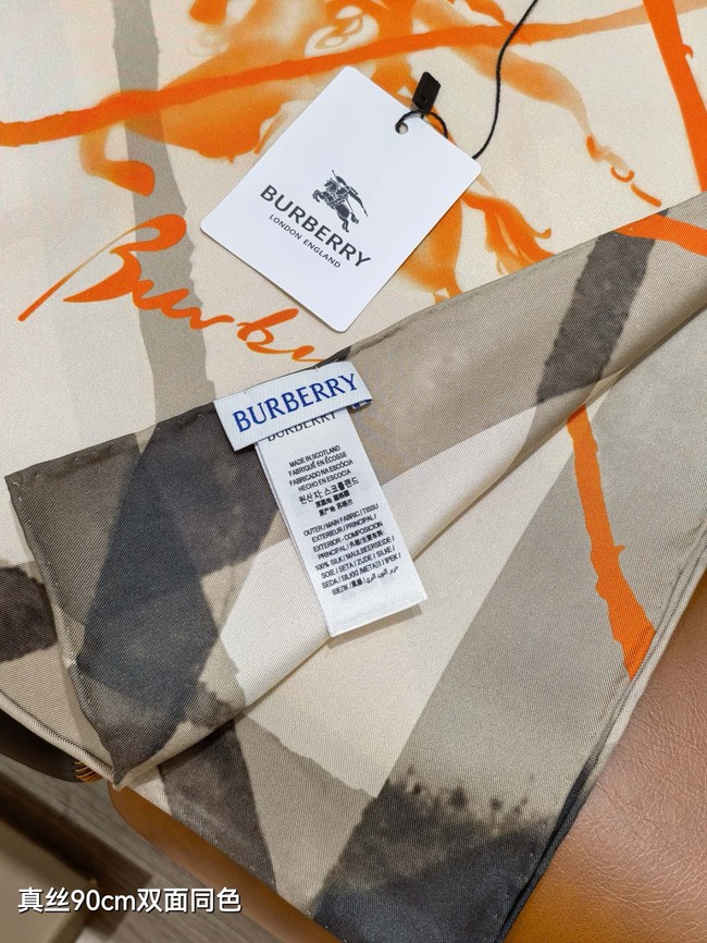 Burberry Square Scarf Silk Jacquard KY146