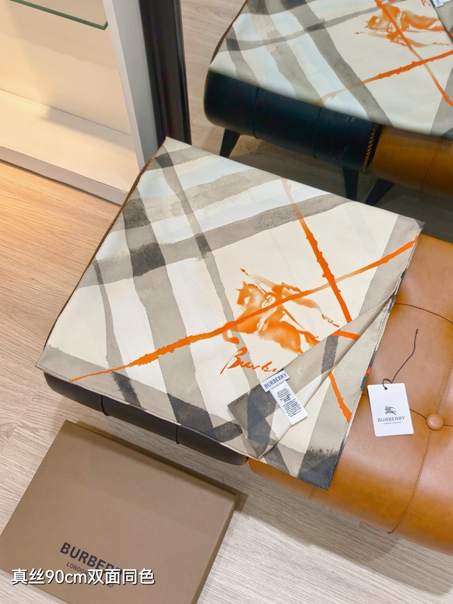 Burberry Square Scarf Silk Jacquard KY146