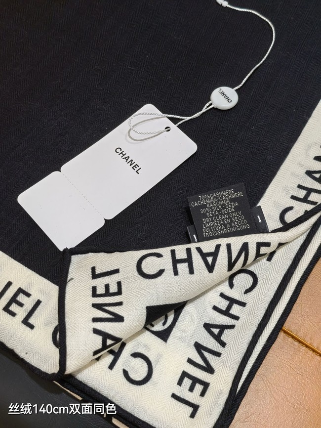 Chanel Square Scarf Silk Jacquard KY143