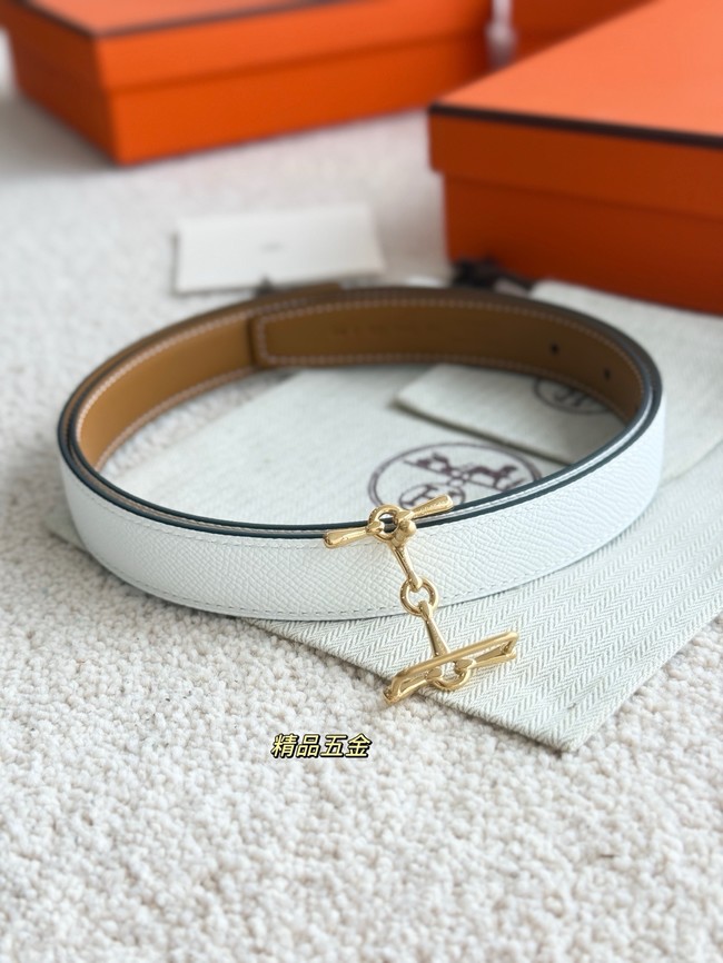 Hermes Swift calfskin double-sided leather belt 66029