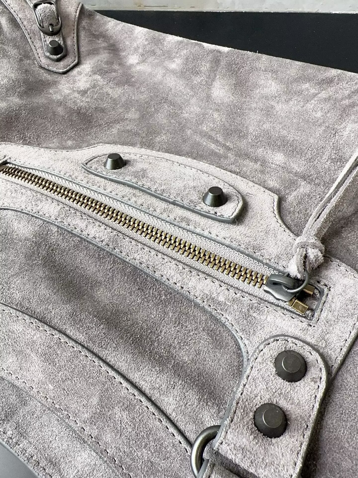 Balenciaga Le City Top Handle Bag B530 Gray