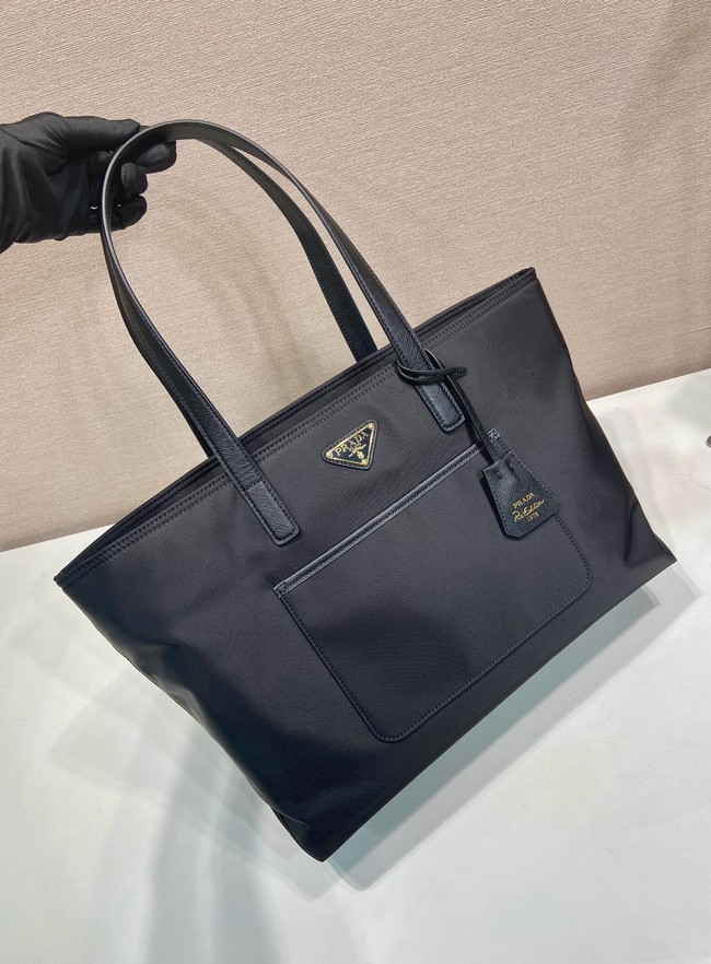 Prada Re-Edition 1978 medium Re-Nylon and Saffiano leather tote bag 1BG555 black