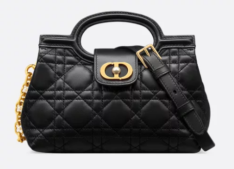 Dior Jolie Top Handle Mini Bag Cannage Lambskin S3123UN Black