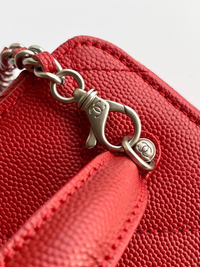 Chanel Long Vanity with chain AP4933 red