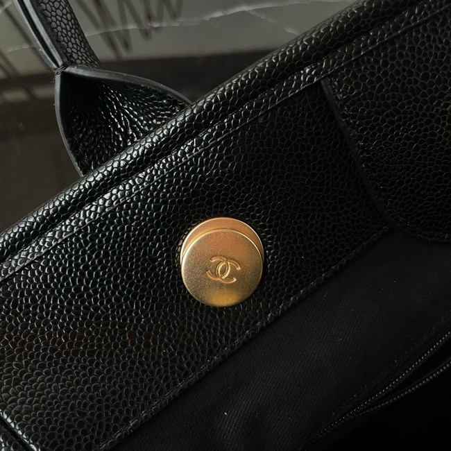 Chanel LARGE SHOPPING BAG Sheepskin AS3257 black